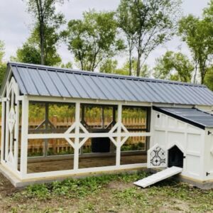 6x6 Chicken Coop 15 ft run 5x5 Duck House